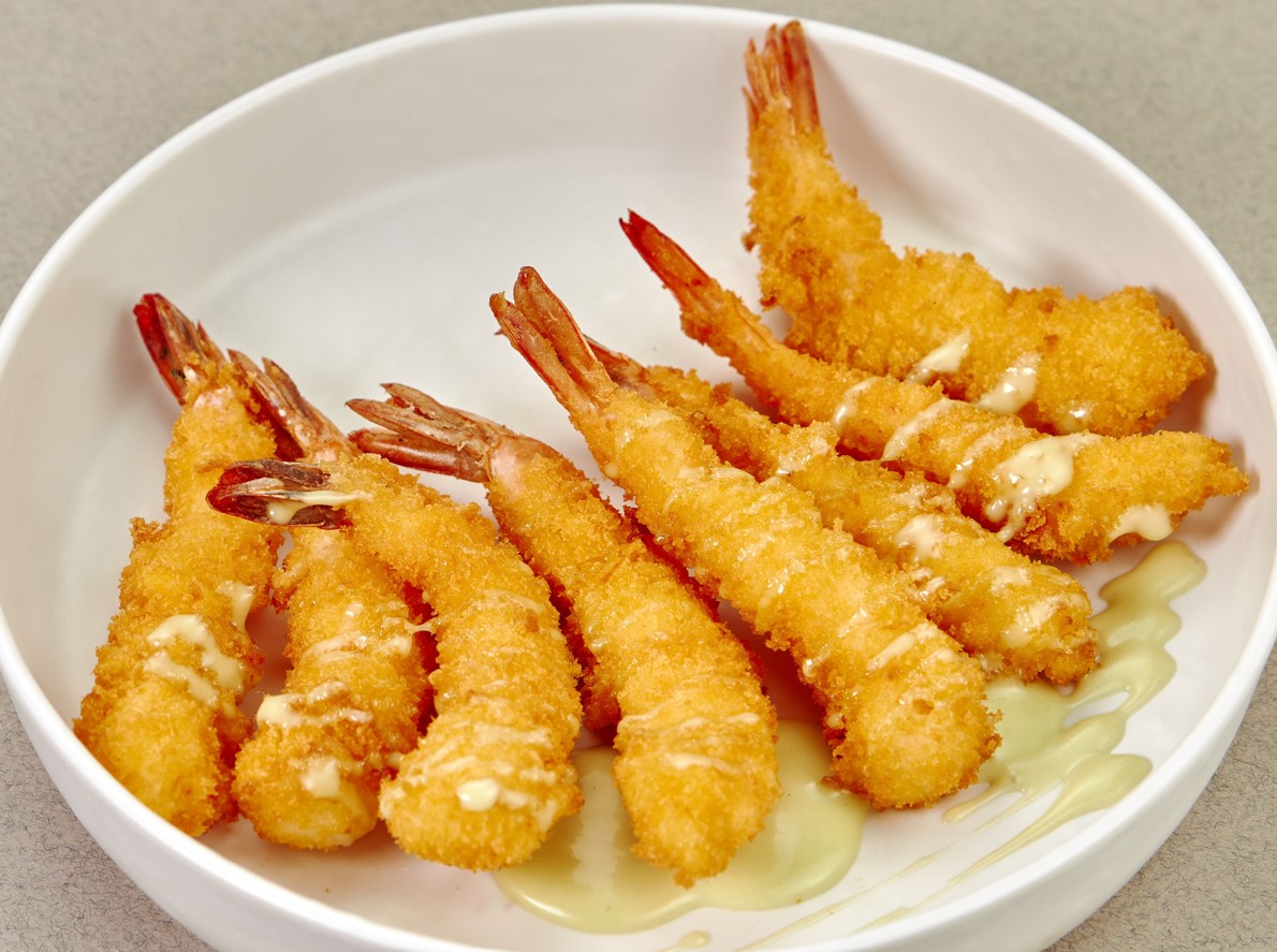 Креветки панко с соусом Юдзу майо
