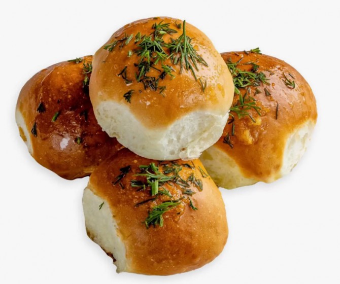 Пампушки с чесноком