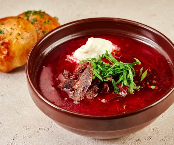 Борщ со свининой