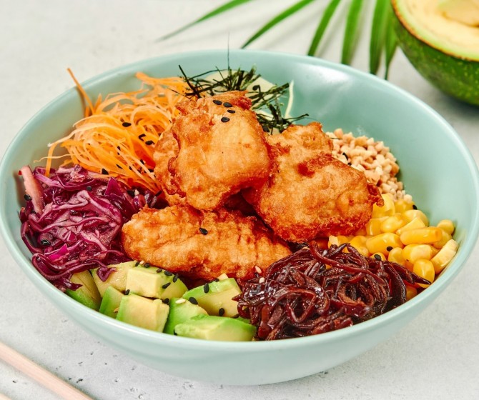 Поке с курицей и грибами STANDART