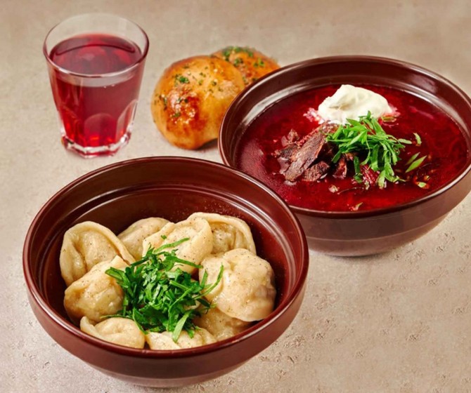 Комбо Русский хит: 2 блюда+ чай 