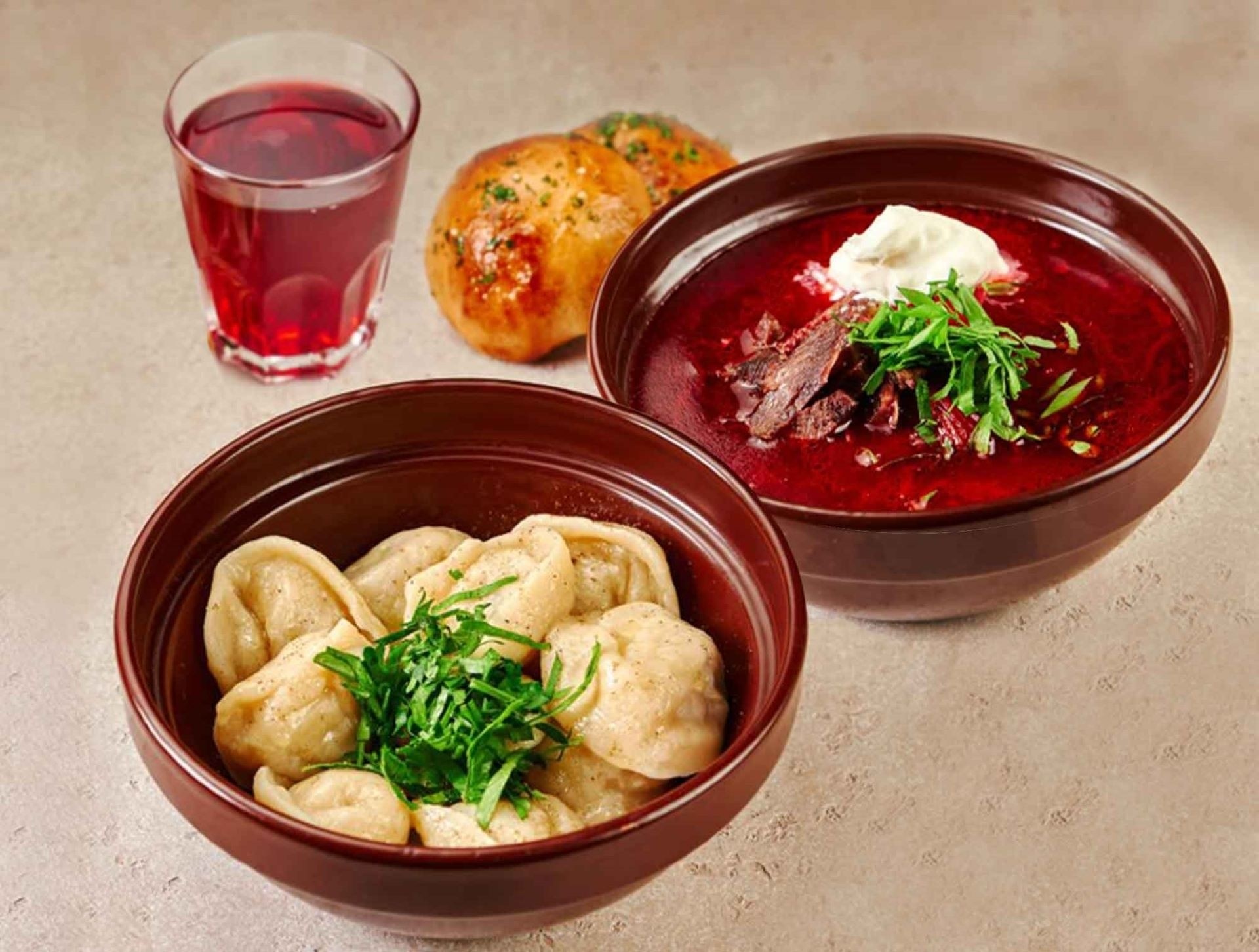 Комбо Русский хит: 2 блюда+ чай 