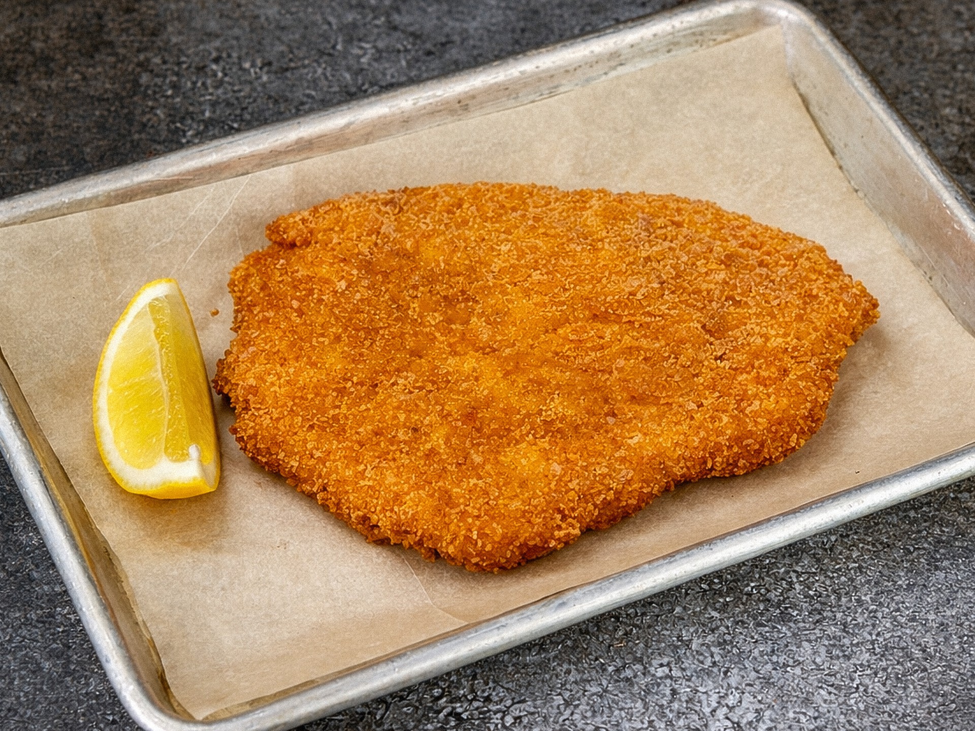 Хрустящий шницель из куриного филе