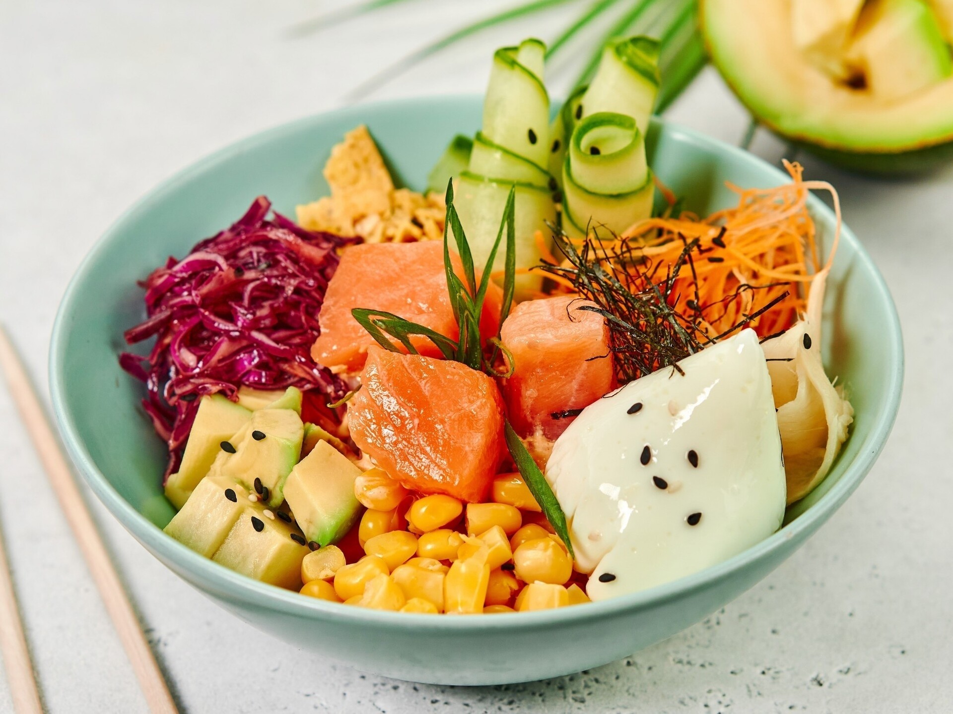 Поке с лососем BIG